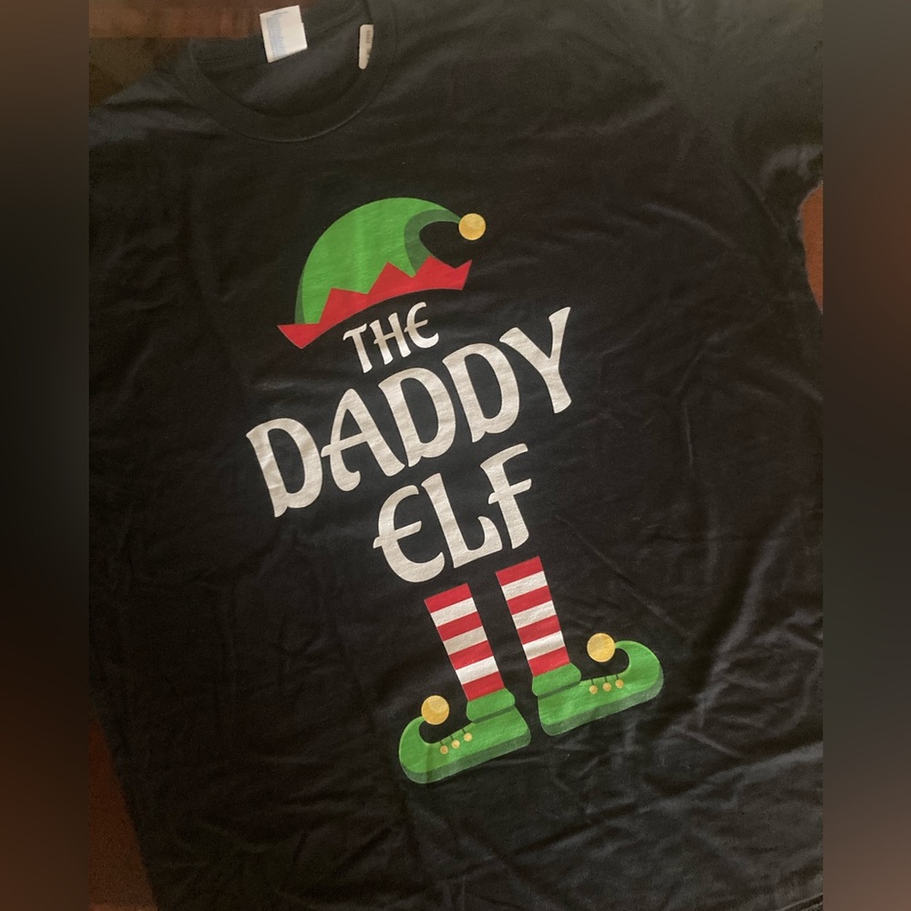 The Daddy Elf black Christmas t-shirt
